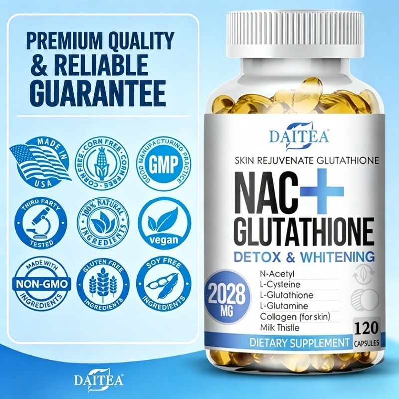 NAC Glutathione Collagen Supplement – Anti-Aging, Antioxidant & Anti-Allergy NEW