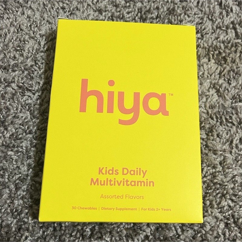 hiya Kids Daily Multivitamin Assorted Flavors 30 Chewables Vitamin A C D E B12