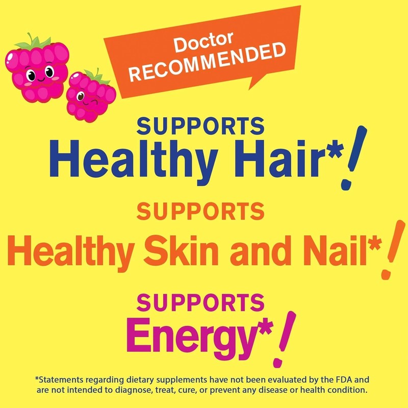 WellYeah Biotin Gummies for Kids 5000 mcg - Supports Hair Growth Skin Health ... gallery