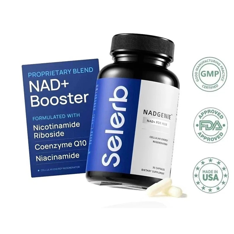 Selerb NAD+ Supplement Ashwagandha Men L-Carnitine, L-Arginine, Maca & for