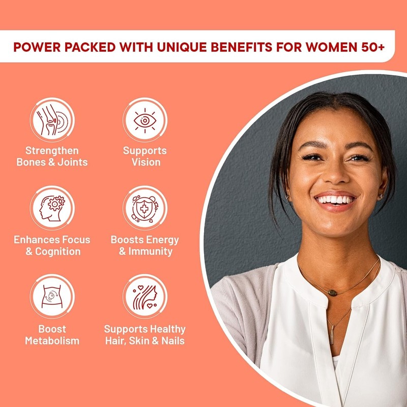 Slow Multivitamin for Women 50+ | 100% RDA of 23 Vitamins & Minerals, Antioxidan gallery
