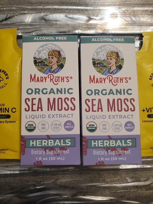 Mary Ruth Organic Sea Moss Extract Superfood 1 fl oz X 2 + $5 of FREE Vitamin C gallery