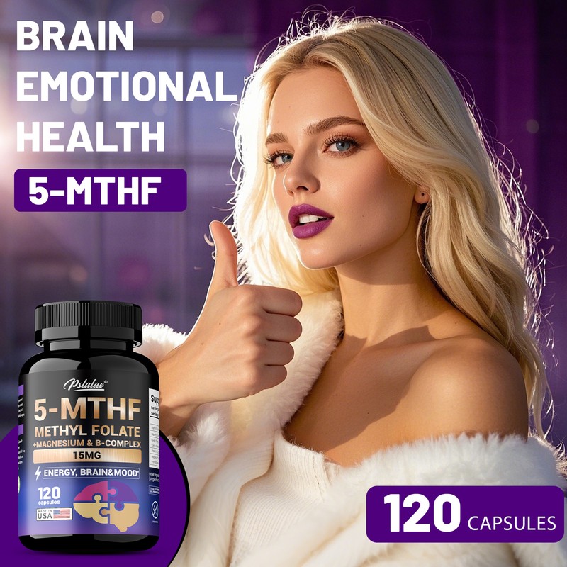 5-MTHF Methylfolate - Brain Health and Mood Support, Memory Enhancement, Focus gallery