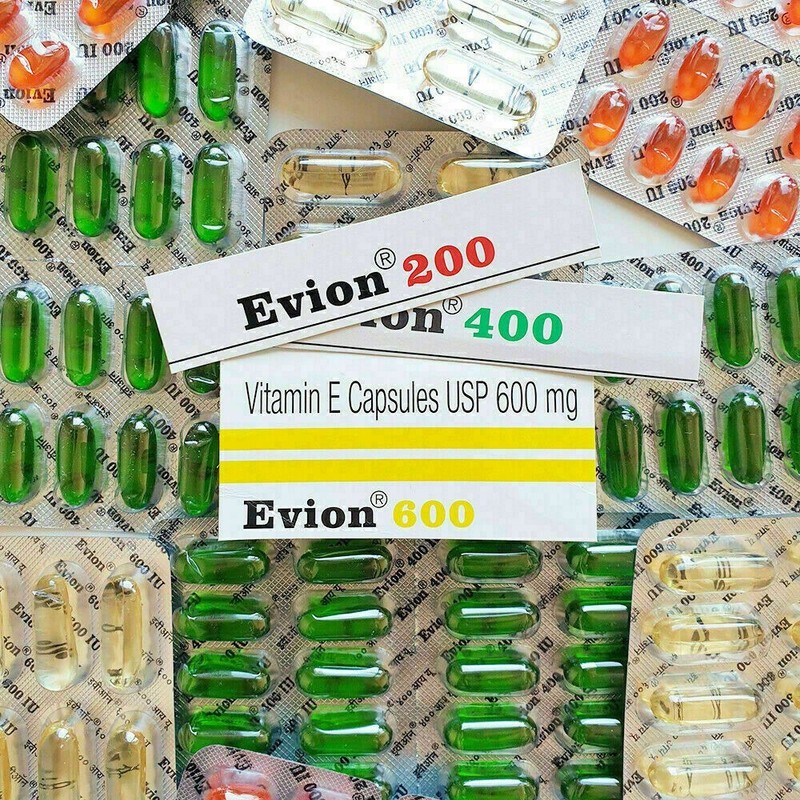 Vitamin E – Evion Capsules for Glowing Face Strong Hair Nails Glow Acne Wrinkles