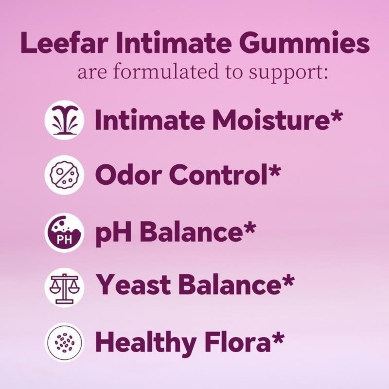 Women's Probiotic Leefar Slippery Elm Pineapple 60 gummies NEW gallery