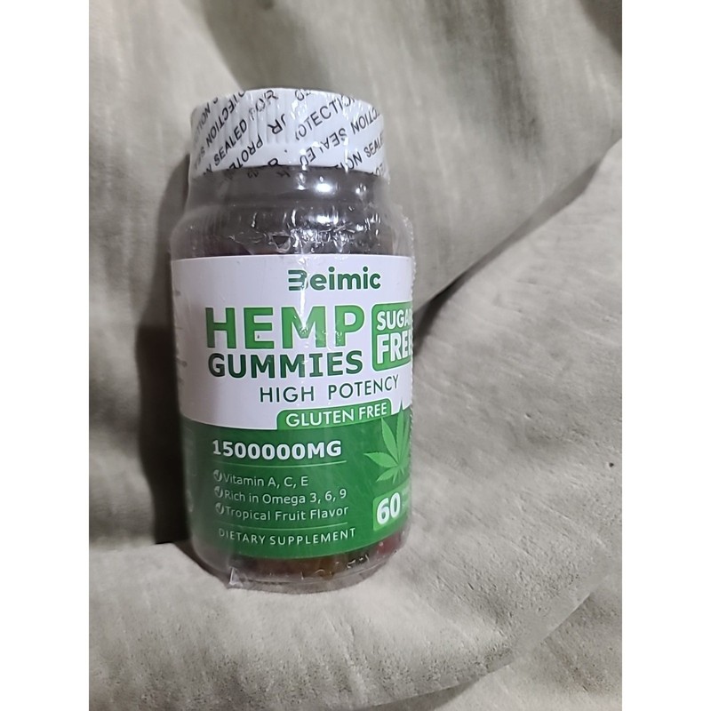 Hemp-Oil-Gummies High Strength Stress Relief Fruity Gummy 60 Gummies