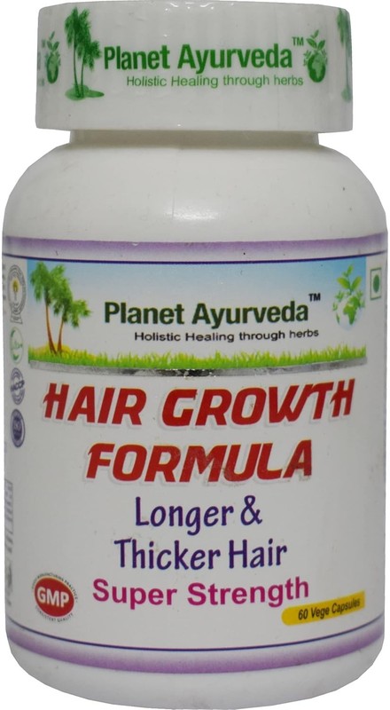 Planet Ayurveda Hair Growth formula 60 Capsules LONG EXPIRY gallery