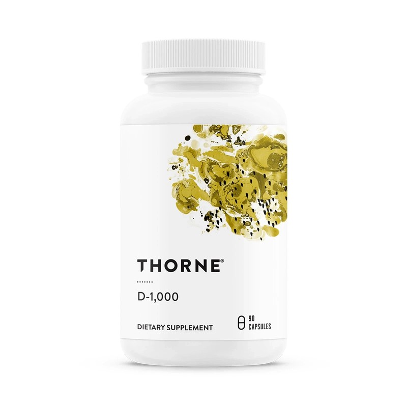 THORNE Vitamin D3 Supplement – Supports Healthy Bones, Teeth, Muscles,
