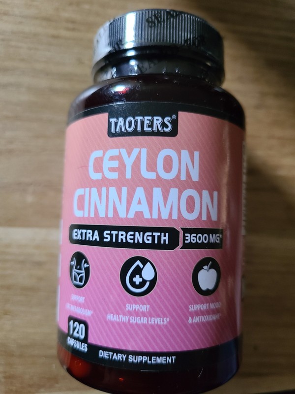Taoters Ceylon Cinnamon 120 Capsules Exp Oct 2026