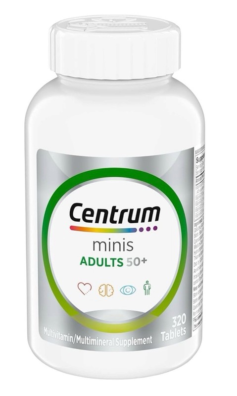 Centrum Minis Silver Multivitamin for Adults 50 Plus 320 Tablets Exp 09/2027