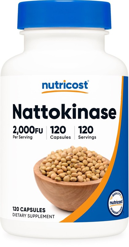Nutricost Nattokinase 2,000FU, 120 Capsules – Gluten 120 Count (Pack of 1)