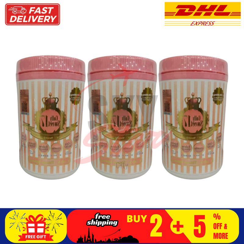 3 X K-COLLY SWEET17 Korean Nano Collagen Powder Triple Whitening DHL EXPRESS