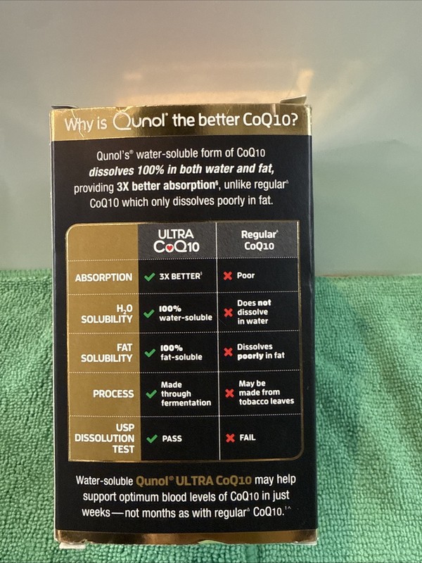 Qunol Ultra CoQ10 100mg Clinical Strength- 1 Month Supply- 30 Softgels 7/2027+ gallery