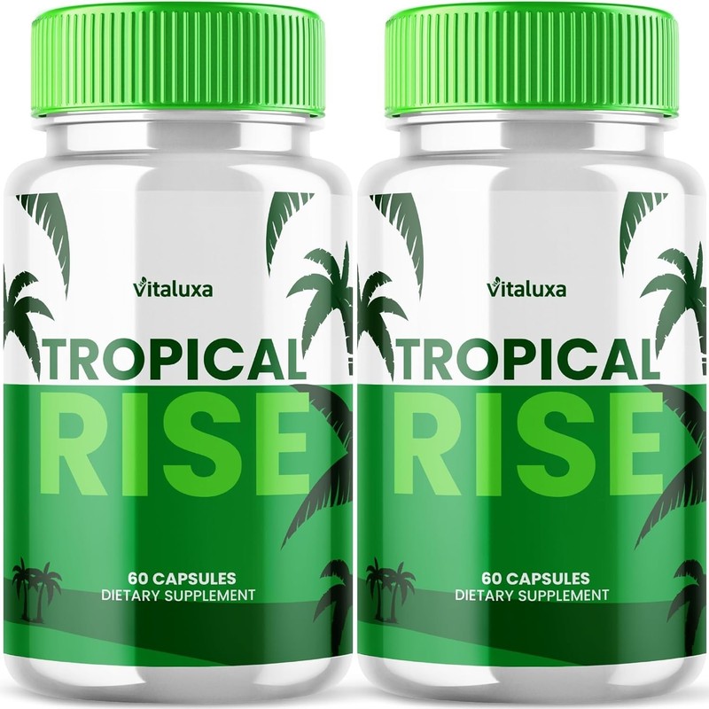 (2 Pack) Tropical Rise Pills Supports Male Vitality & Performance (120 Capsules)