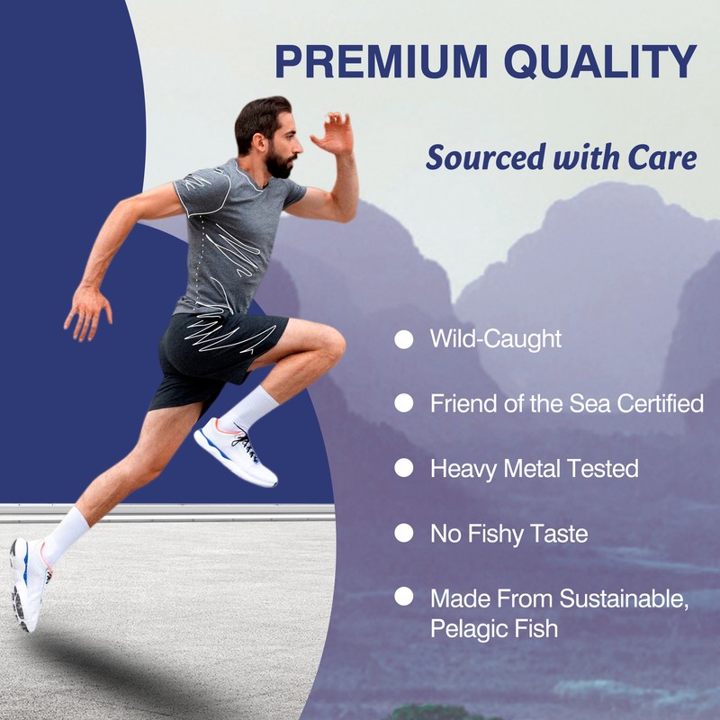 Triple Strength Omega 3 Fish Oil - Brain & Joint Support, with EPA and DHA gallery