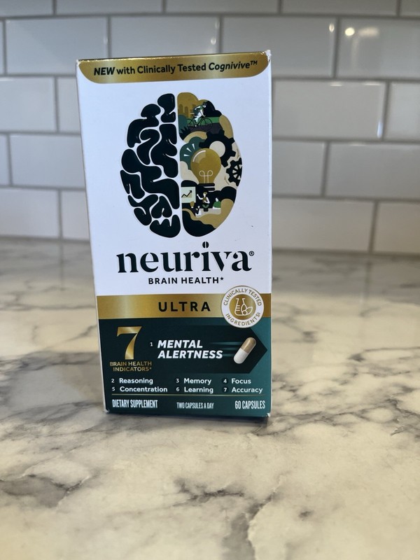 Neuriva Ultra Brain Health Mental Alertness Memory Focus 60 Capsules Exp 10/26