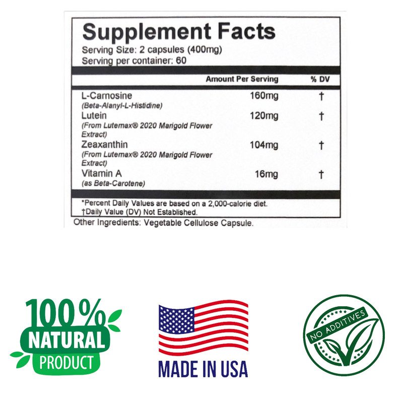EYE SUPPLEMNET,120 Capsules, Vision Health, Glaucoma, Cataracts, Dry Eye Formula gallery