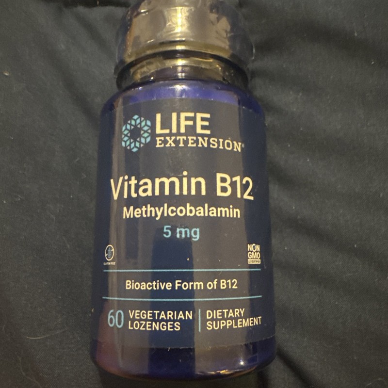 Vitamin B12 5 mg (Methylcobalamin 5mg) Life Extension 5X60 Lozenges exp 05/2026