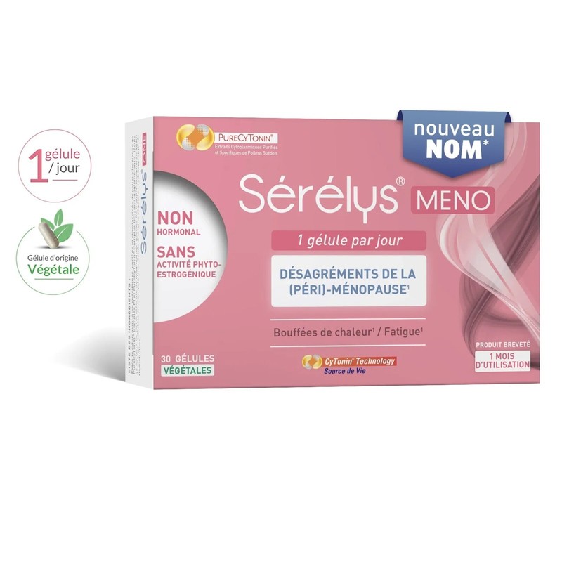 Serelys Meno (Pre)-Menopause Discomfort 30 Capsules – Exp: 01/2026