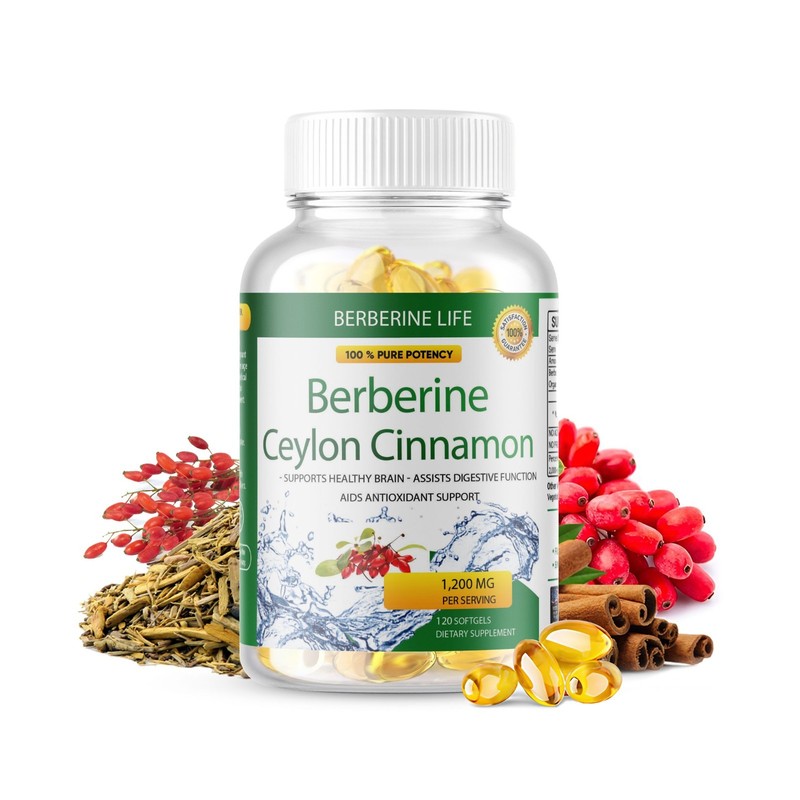 3 Packs Berberine 1200mg High Abosorption 360 Blood Sugar Immune 6 Months Supply gallery