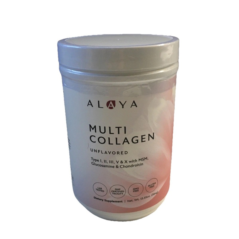 Alaya Multi Collagen Powder – Type I, II, III, V, X Hydrolyzed Collagen Peptides