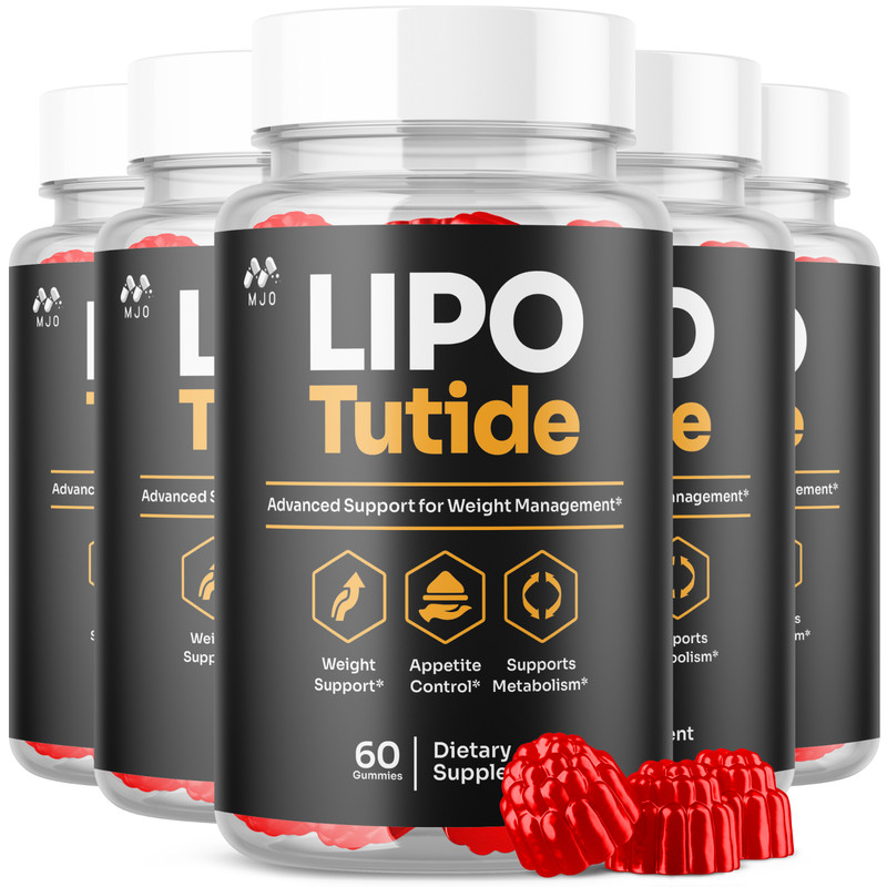 (5 Pack) Lipo Tutide Gummys ACV Keto Advance Vitamin Max Supplement 300 Gummies