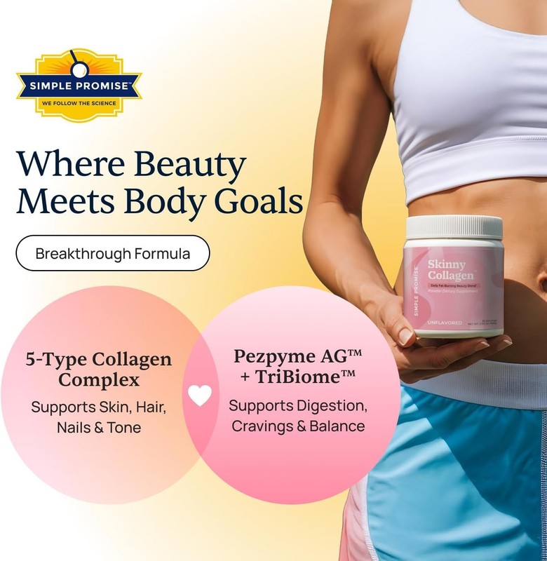 Skinny Collagen Weight Loss Supplement Unflavored - Hydrolyzed Multi-Collagen... gallery