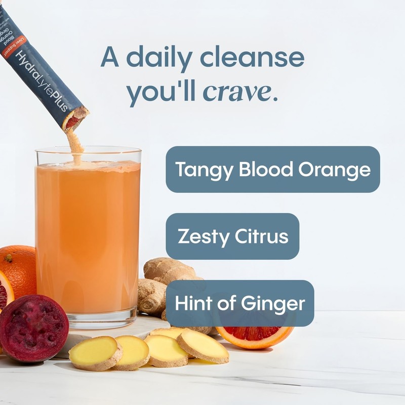 Hydralyte Liver Support Electrolyte Mix 20 Pack Blood Orange Ginger + Milk Thist gallery