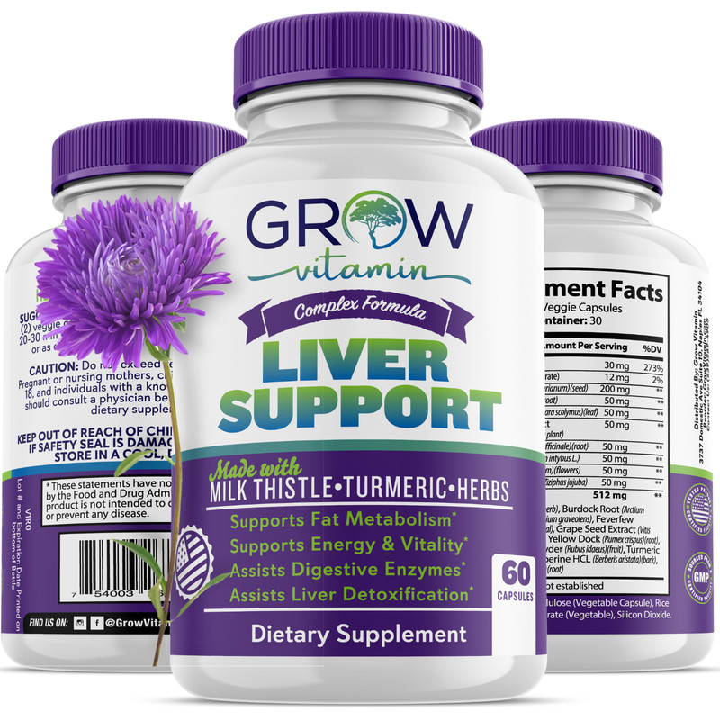 Liver Cleanse, Detox & Repair, 1,166 mg Support Supplement with Milk Thistle