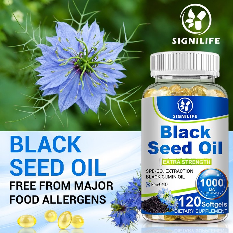 Black Seed Oil 100% Pure Cold Pressed Nigella Sativa 120 Softgels Vegan Non-GMO gallery