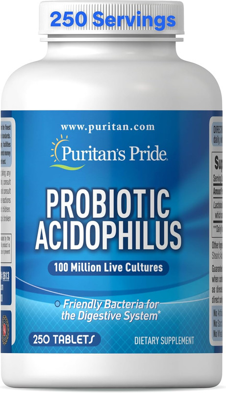 Puritan's Pride Daily Probiotic Acidophilus, 100 Million Live Cultures Probiotic gallery