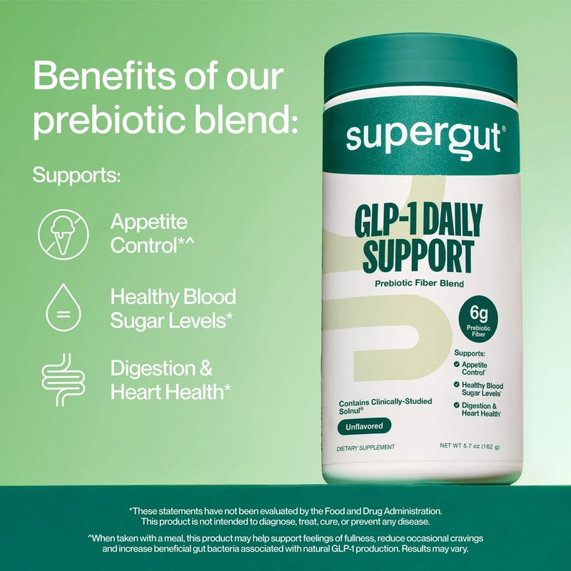 Supergut Daily Support - High Fiber Supplement Powder for Women & Men gallery