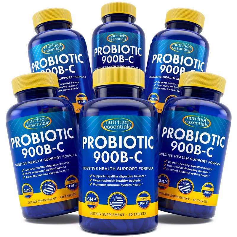 Nutrition Essentials GMP Certified Probiotic Dietary Supplement 6 Bottles 360