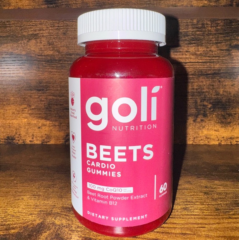 Goli Beets Gummies Vegan Dietary Supplement 60 Count Exp 9/2027