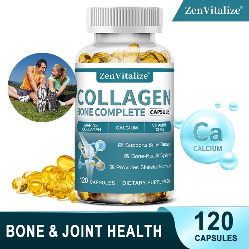 Collagen Supplement,Strong Bone,Supports Joint,Skin,Nails & Hair Health 120 Caps