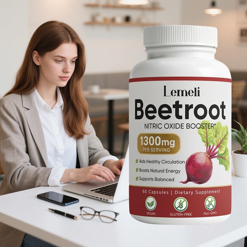 Lemeli Beetroot - 1300mg, Lemeli Beet Root Supplement 60 Capsules gallery