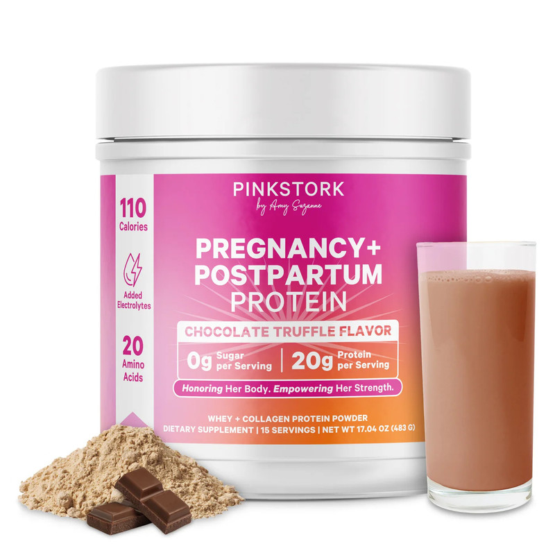 Pinkstork – Women’s Whey Powder Pregnancy + Postpartum Protein – 15 Serving