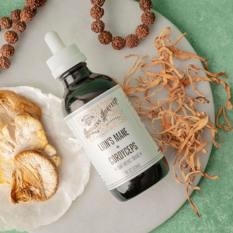 Hodgins Harvest Organic Lion’s Mane + Cordyceps Tincture | Made with Mushroom... gallery