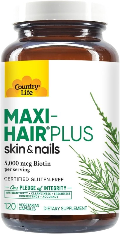 Maxi-Hair Plus Biotin, Supports Healthy Hair, Skin and Nails, Daily Supplemen... gallery
