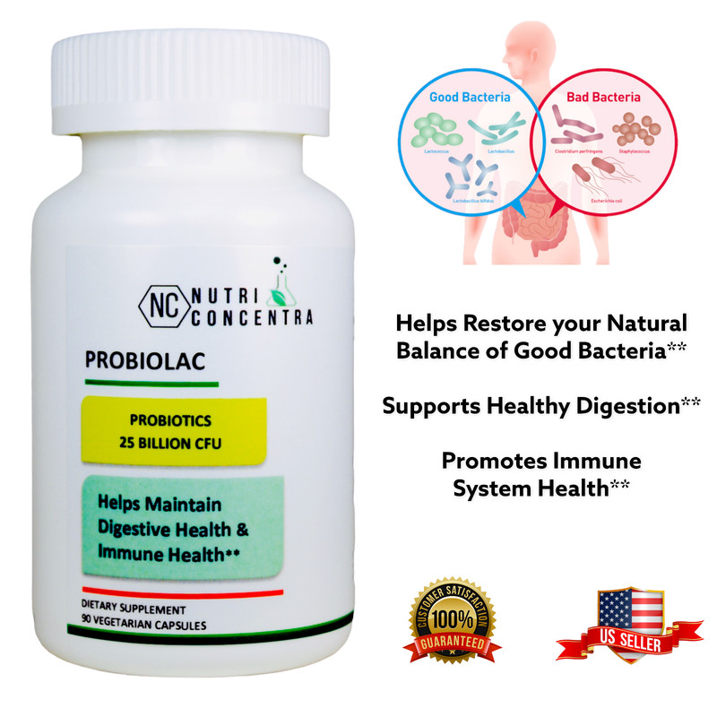 Intestine Cleanser Probiotics, Lactobacillus and Bifidobacterium, 90 Capsules.