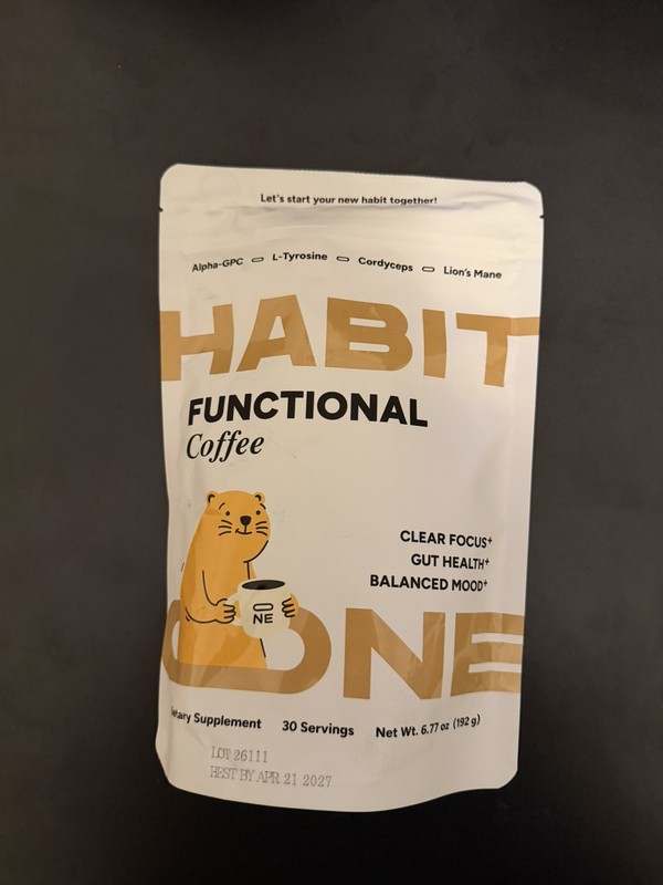 HabitONE Functional Coffee 30Serv Clear Focus + Gut Health + Balanced Mood