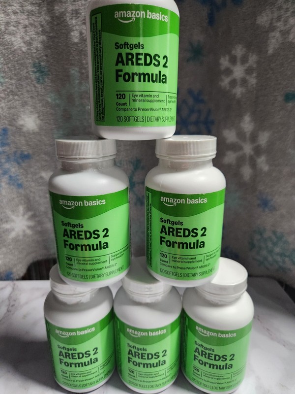 6x AREDS 2 Formula 120 Ct Softgels Amazon Basics Exp 9/2027