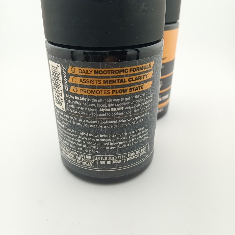 Lot of 2 - ONNIT Alpha Brain® Dietary Supplement Capsules - 30 Count Per Bottle gallery