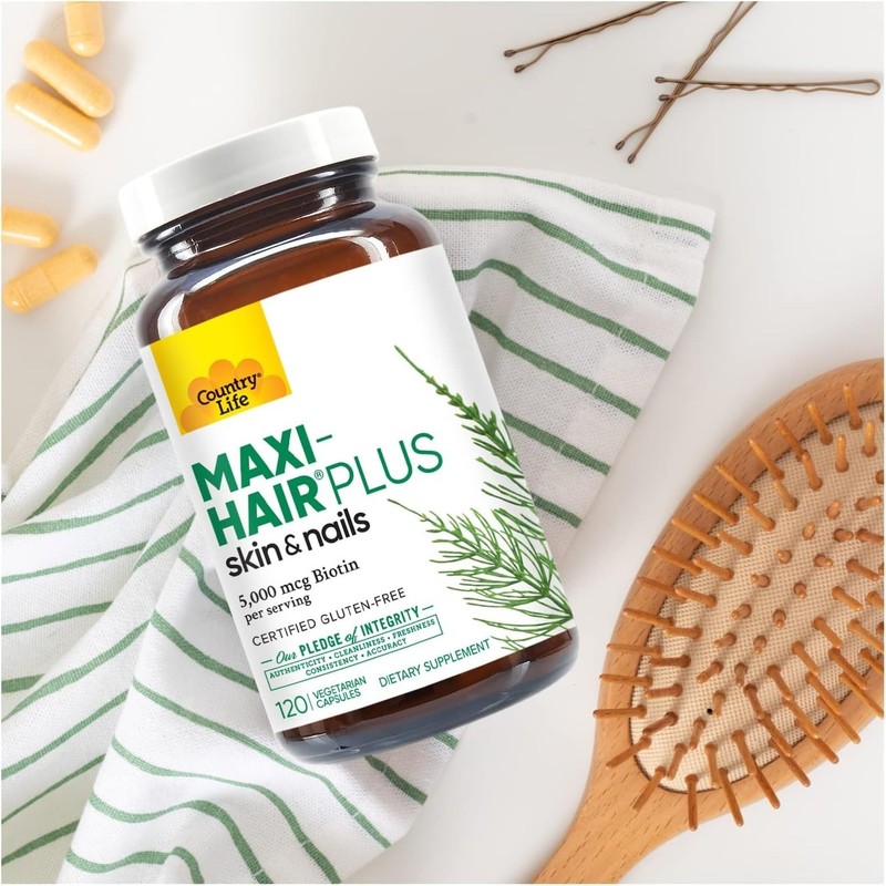 Maxi-Hair Plus Biotin, Supports Healthy Hair, Skin and Nails, Daily Supplemen... gallery