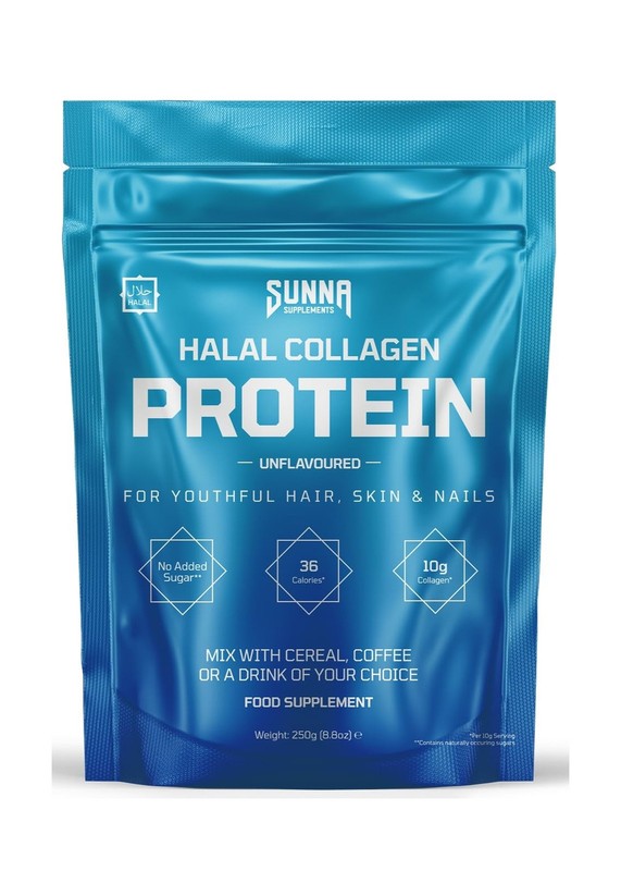SUNNA SUPPLEMENTS Grass-Fed Halal Collagen Powder – Type I & II… Fast USA SHIP