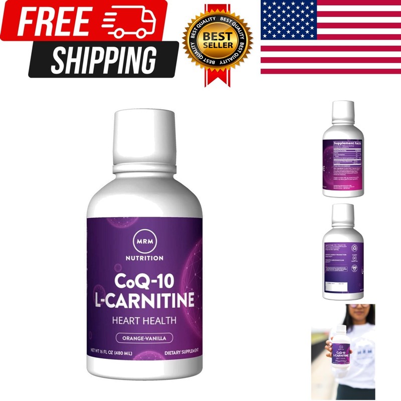 Nutrition CoQ-10 L-Carnitine Liquid – Orange-Vanilla Flavored Energy and Anti…