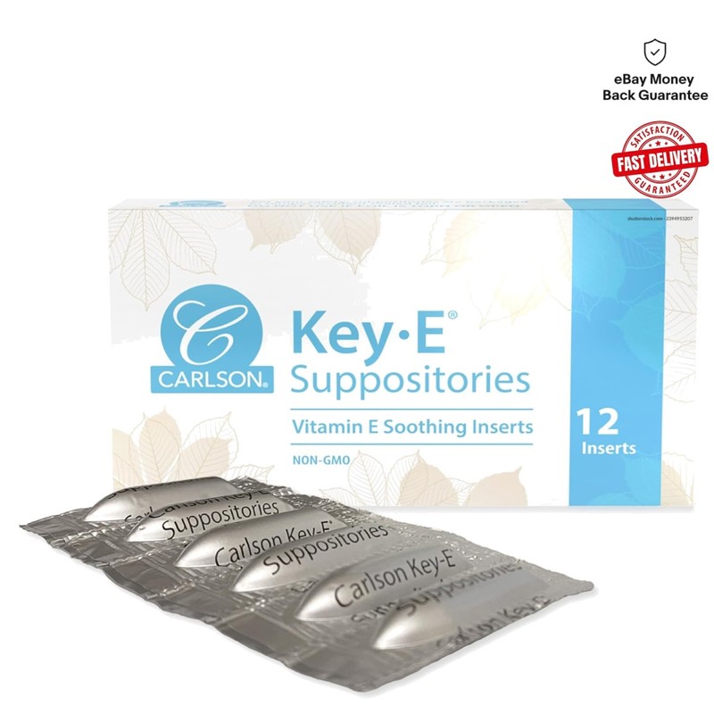 Nourishing 30 IU Vitamin E Suppositories - Moisture Relief for Men & Women