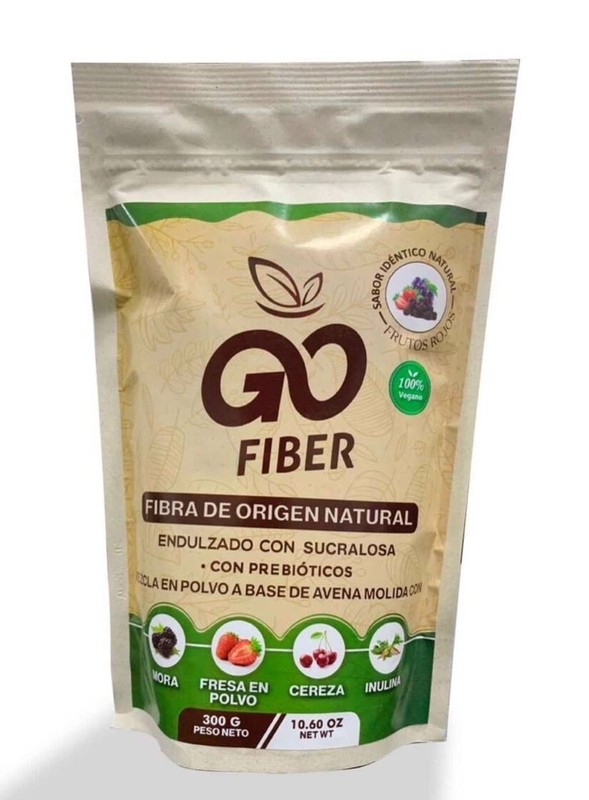 GO FIBER- FIBRA ORGANICA/ OAT FIBER ORGANIC- 100%Natural Vegana