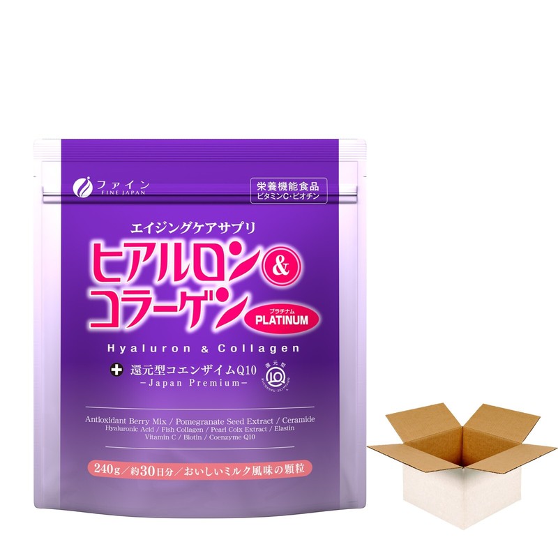 FINEJAPAN Hyaluronic Acid Collagen Coenzyme Q10 Platinum powder for skin beauty