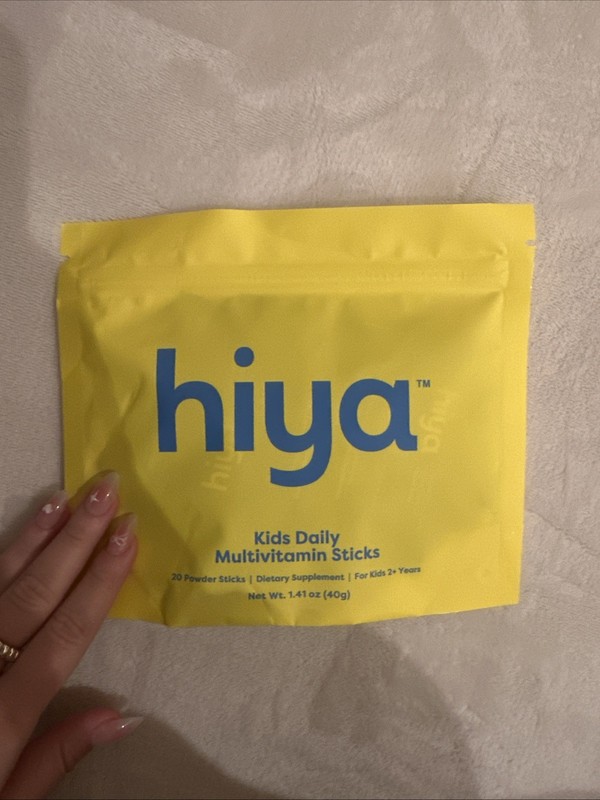 Hiya Kids Daily Multivitamin Sticks 20 Powder Sticks NEW